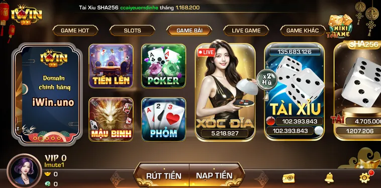 Các Siêu Phẩm Game Bài iWin Club Với Tỷ Lệ Thắng Cực Khủng